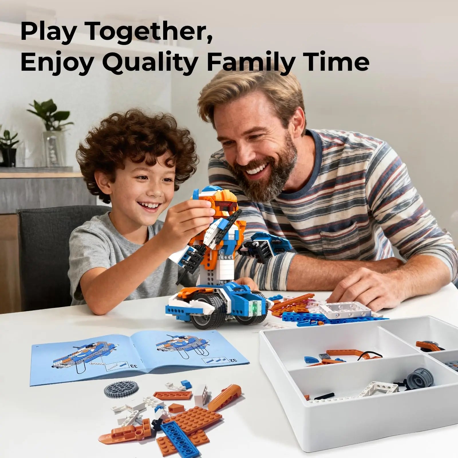 Robot Building Kit, 12-In-1 Programmable APP Remote Control RC Car, STEM Robotics Coding Set, Educational Birthday Gifts