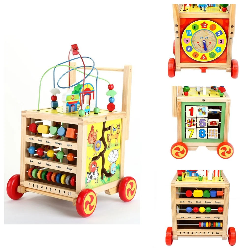 Kids Wooden Activity Walker Toy