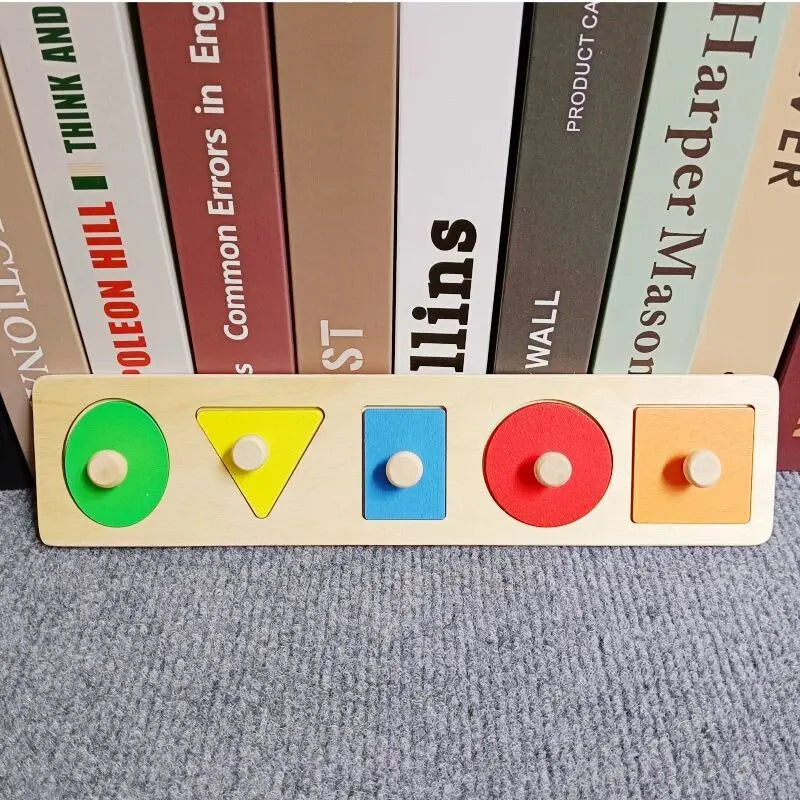 Montessori Educational Puzzle Wooden Baby Toys Busy Board Early Educational Sensory Toy Kids Toddler Preschool Teaching Aids Toy