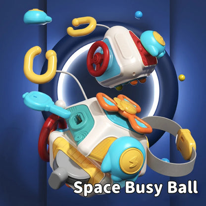 Montessori Sensory Toys Baby Busy Cube Baby Activity Cube Busy Ball Travel Toys Learning Fine Motor Skills Toys Newborn Gift