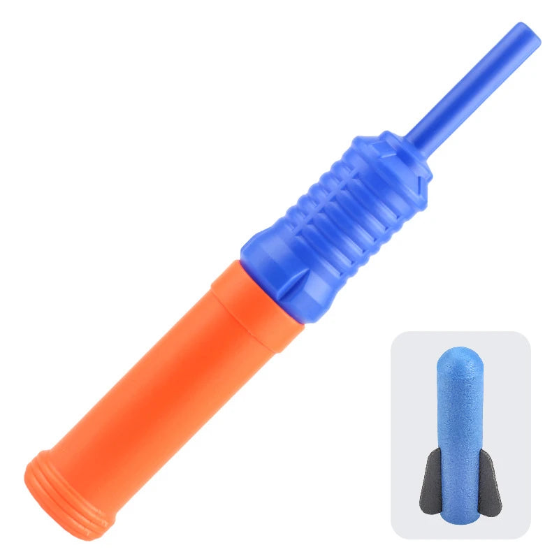 Hand-Propelled Rocket Launcher Toy Set Foam Rocket Children&
