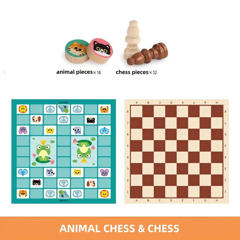 Multi Functional Indoor Chess Games Flying Chess Adult Interactive Board Games Gifts Familytoys Puzzle Games Gobang Party