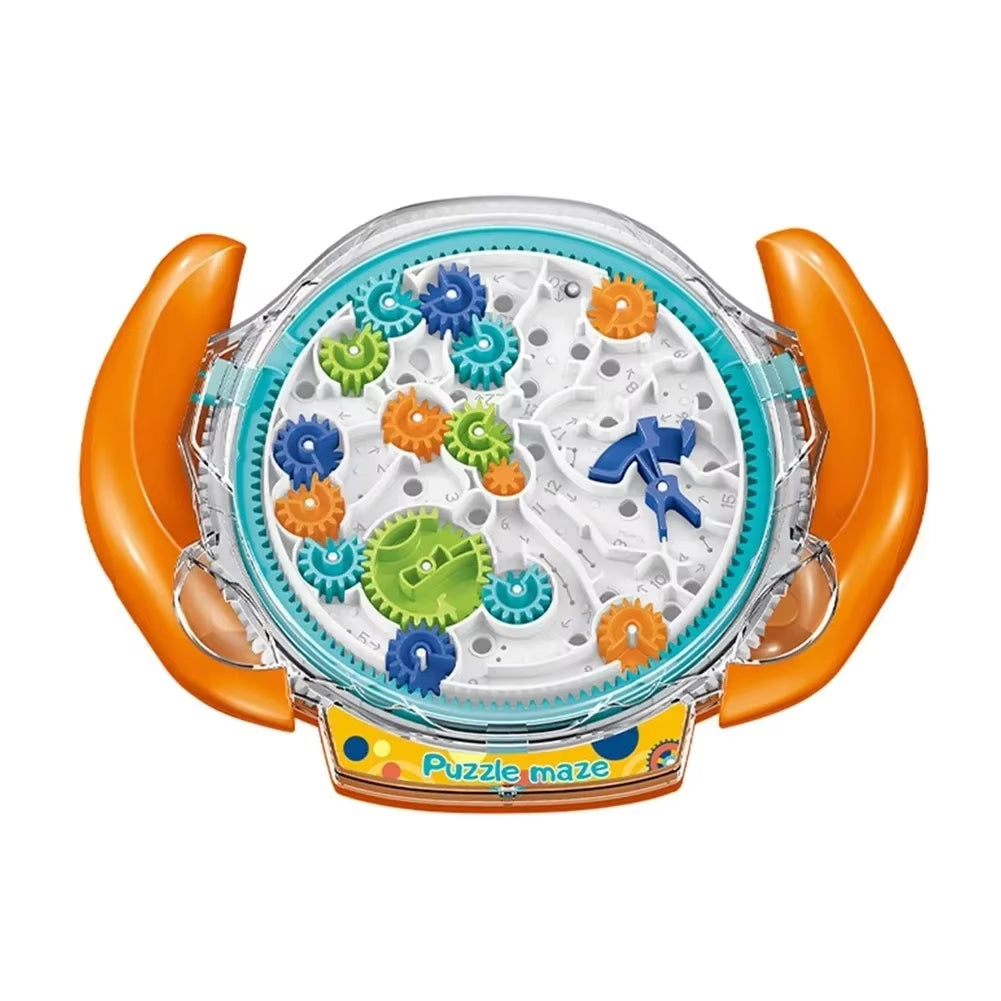 Creative 3D Puzzle Funny Gear Labyrinth Disk Gear Balance Ball Maze Wheel Dish Puzzle Educational Toys for Kids