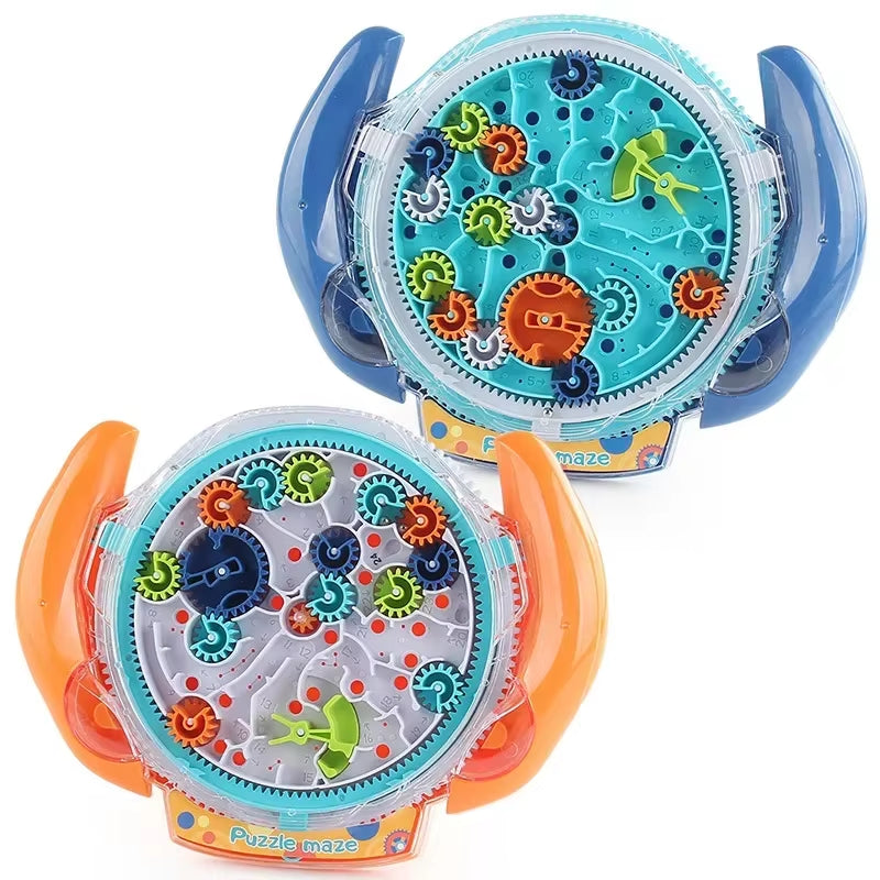 Creative 3D Puzzle Funny Gear Labyrinth Disk Gear Balance Ball Maze Wheel Dish Puzzle Educational Toys for Kids