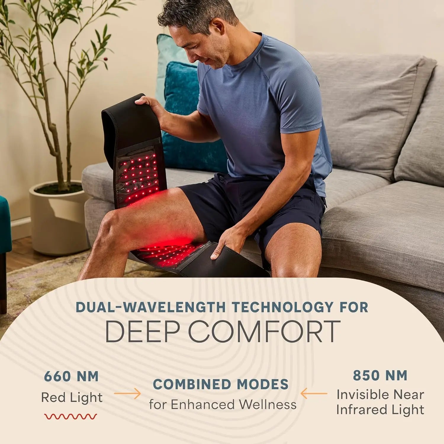 Lifepro Red Light Therapy Belt Cordless – Allevared Pro Elite 660Nm &amp; 850Nm near Infrared Red Light Therapy - Heating Pad - for Body, Back and Shoulder - Adjustable &amp; Portable for Wellness &amp; Relaxation