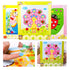 Kids Handmade DIY Button Stickers Paste Painting Puzzle Children Cartoon Creative Sticker Art Class Painting Drawing Craft Toys