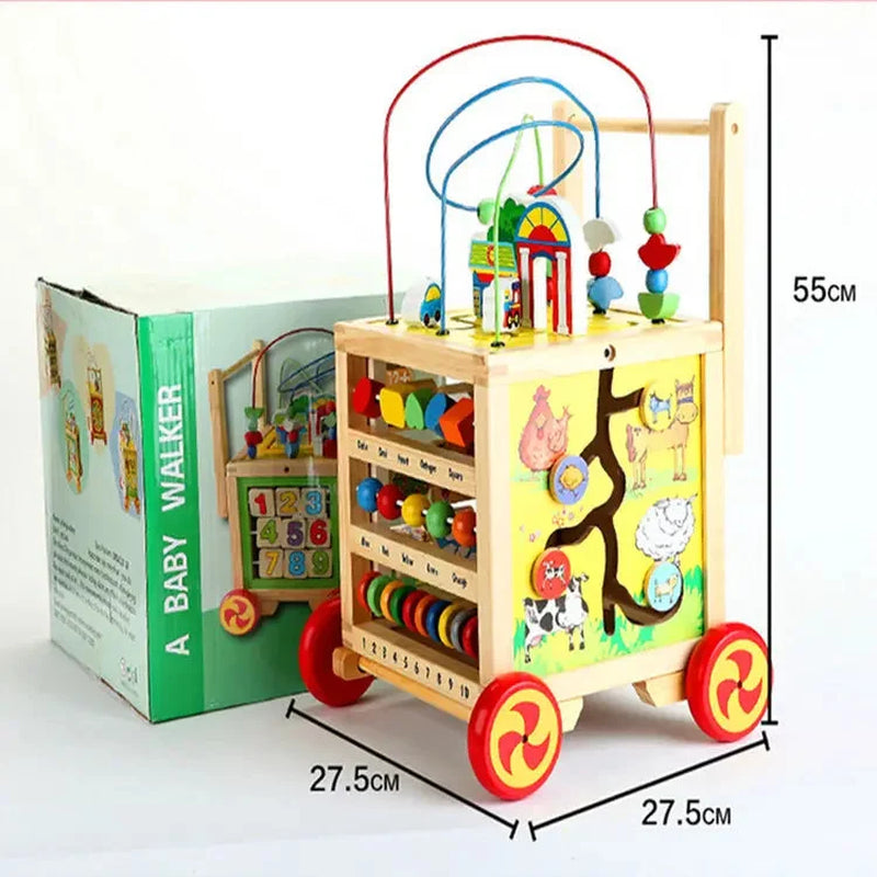Kids Wooden Activity Walker Toy