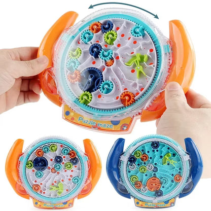 Creative 3D Puzzle Funny Gear Labyrinth Disk Gear Balance Ball Maze Wheel Dish Puzzle Educational Toys for Kids