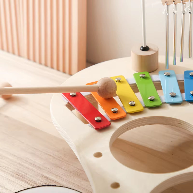 Baby Educational Toys Wooden Aeolian Bells Montessori Children&