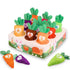 Montessori Toys Pull Carrot Plush Sensory Toys for Babies Development Game Matching Puzzle Educational Toys for Children