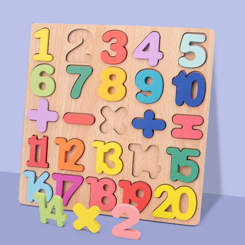 Montessori Educational Puzzle Wooden Baby Toys Busy Board Early Educational Sensory Toy Kids Toddler Preschool Teaching Aids Toy
