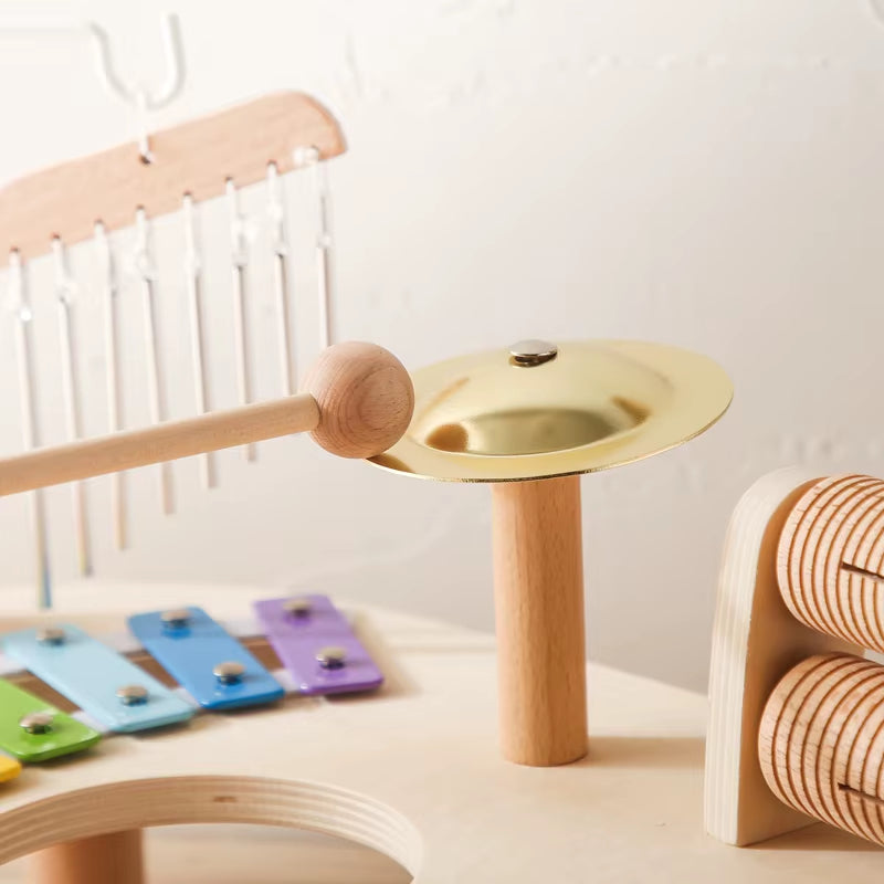Baby Educational Toys Wooden Aeolian Bells Montessori Children&