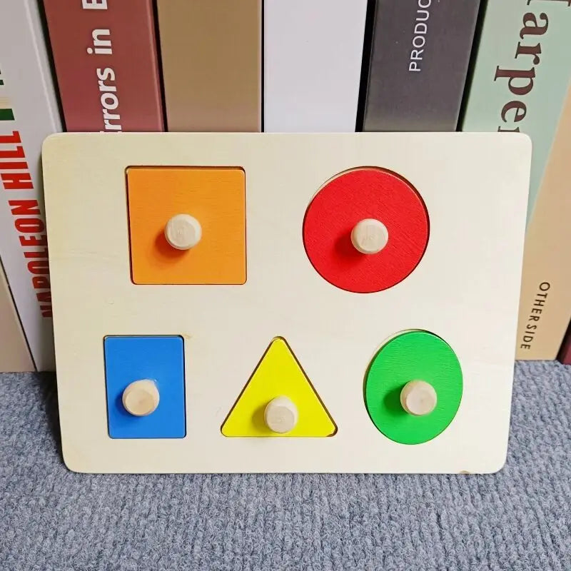 Montessori Educational Puzzle Wooden Baby Toys Busy Board Early Educational Sensory Toy Kids Toddler Preschool Teaching Aids Toy