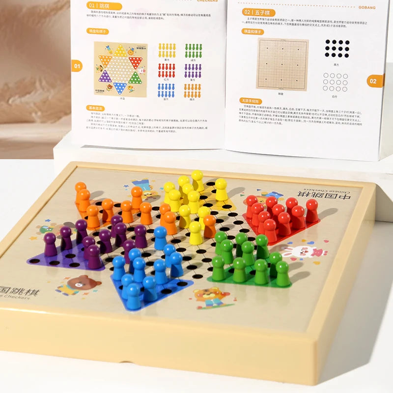 Multi Functional Indoor Chess Games Flying Chess Adult Interactive Board Games Gifts Familytoys Puzzle Games Gobang Party